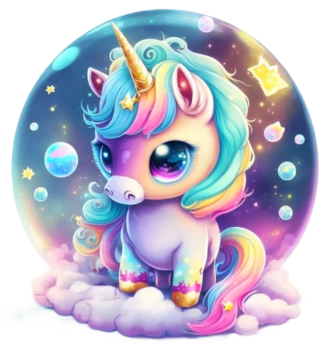 🦄 Стикер «krolichi lapochki edinorojki 1» для Telegram