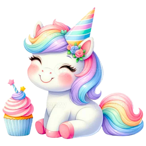 🦄 Стикер «krolichi lapochki edinorojki 1» для Telegram