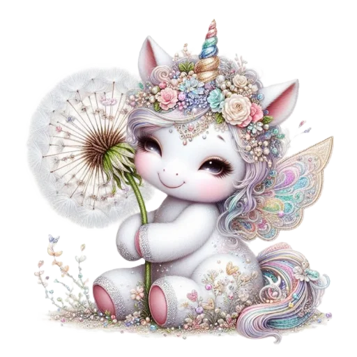 🦄 Стикер «krolichi lapochki edinorojki 1» для Telegram
