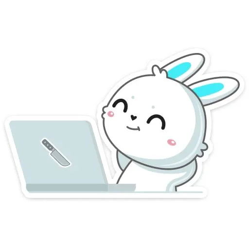 😜 Стикер «Кролик Гоша» для Telegram