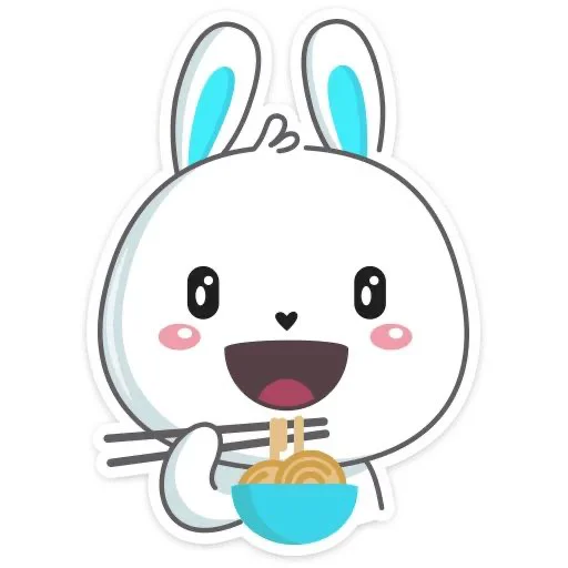 😜 Стикер «Кролик Гоша» для Telegram