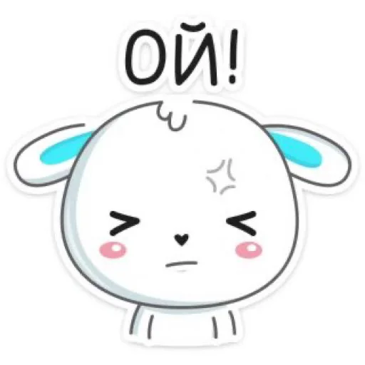😮 Стикер «Кролик Гоша» для Telegram