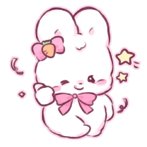 😋 Стикер «кьют крол ୨ ୧» для Telegram