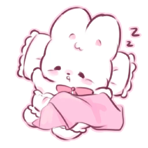 😴 Стикер «кьют крол ୨ ୧» для Telegram