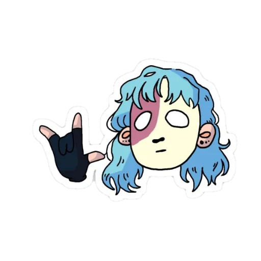 🎸 Стикер «🎸 𝑺𝒂𝒍𝒍𝒚 𝑭𝒂𝒄𝒆 🎸» для Telegram