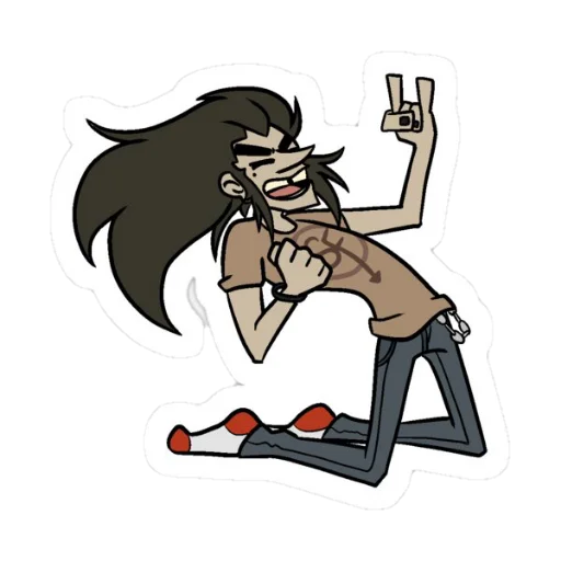 🎸 Стикер «🎸 𝑺𝒂𝒍𝒍𝒚 𝑭𝒂𝒄𝒆 🎸» для Telegram