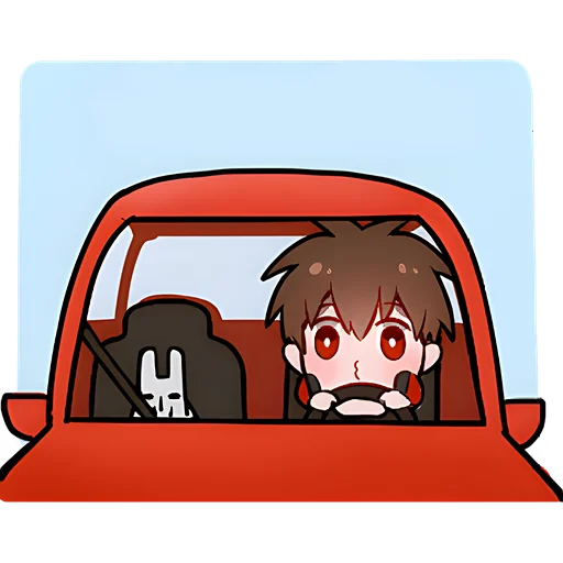 🚘 Стикер «Крутой кун» для Telegram