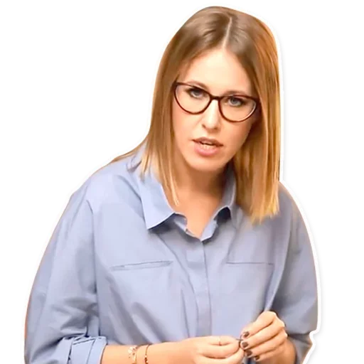 😦 Стикер «Ксения Собчак» для Telegram