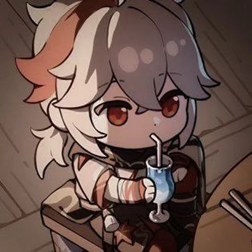 🍃 Стикер «kazuha albedo» для Telegram