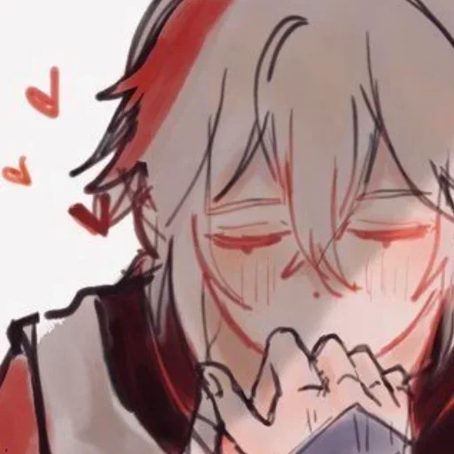 🥰 Стикер «kazuha albedo» для Telegram
