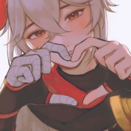 ❤️ Стикер «kazuha albedo» для Telegram