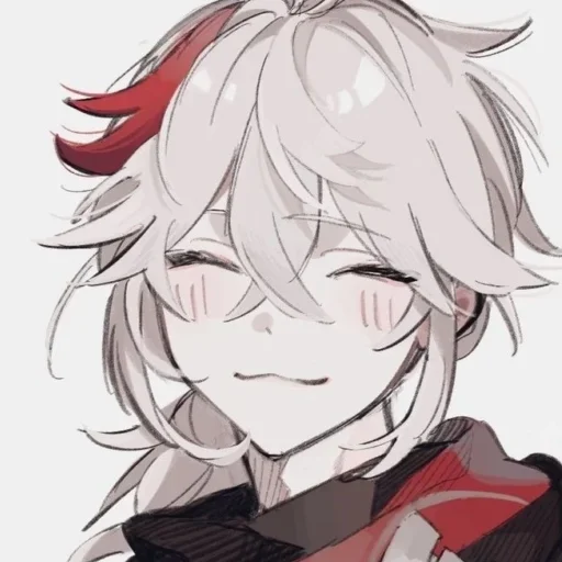 ☺️ Стикер «kazuha albedo» для Telegram