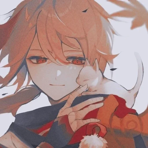 🍁 Стикер «kazuha albedo» для Telegram