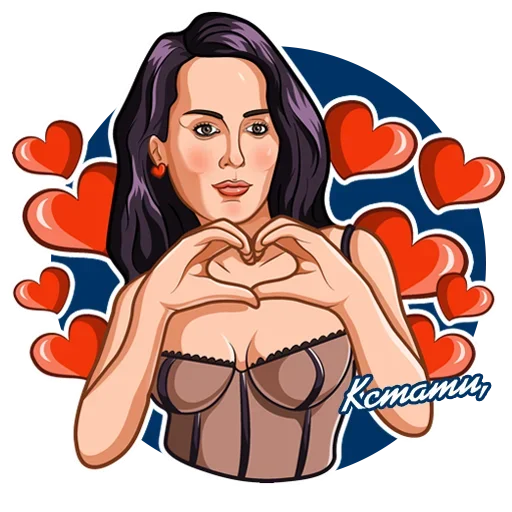 ❤ Стикер «Восьмое Марта» для Telegram