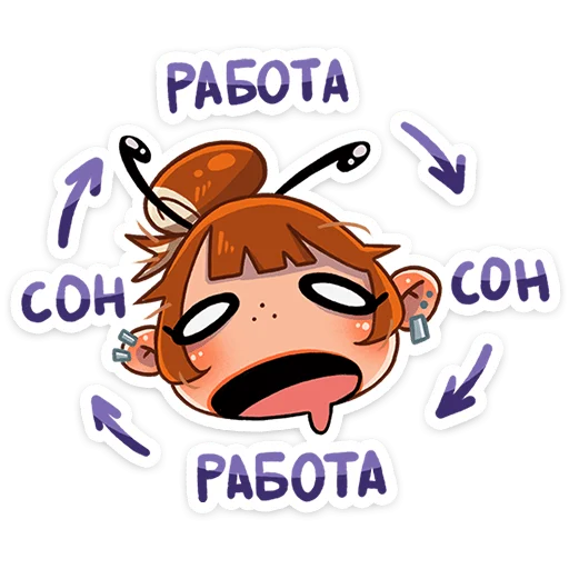 Стикерпак Пчёлка Ксюша для Telegram