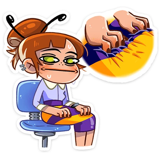 🐝 Стикер «Пчёлка Ксюша» для Telegram