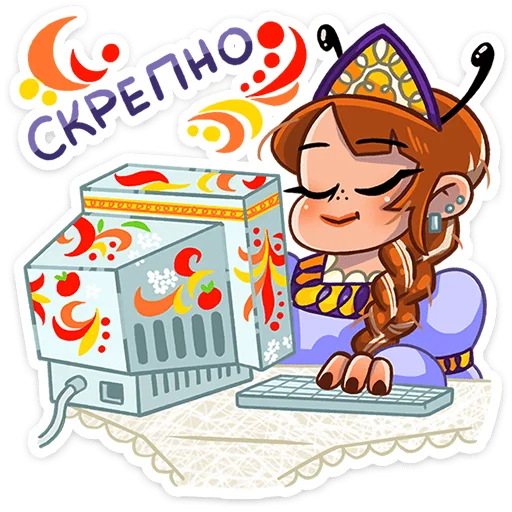 🐝 Стикер «Пчёлка Ксюша» для Telegram