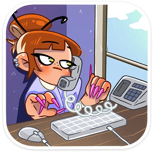 🐝 Стикер «Пчёлка Ксюша» для Telegram