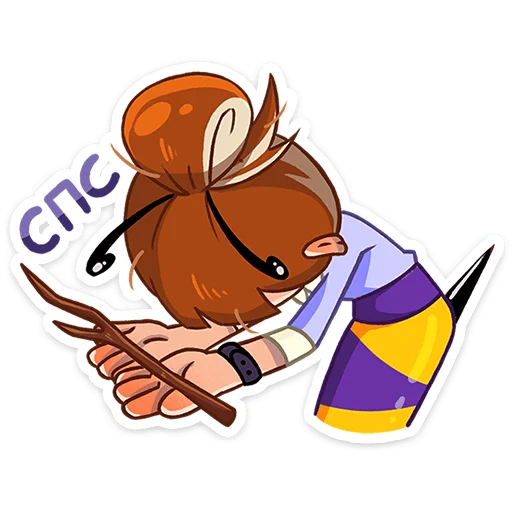 🐝 Стикер «Пчёлка Ксюша» для Telegram