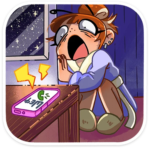 🐝 Стикер «Пчёлка Ксюша» для Telegram