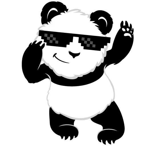 Стикерпак Panda для Telegram