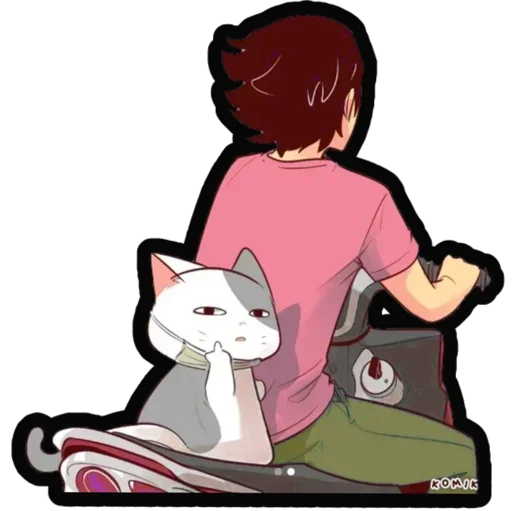🐈 Стикер «Kucing Nyangami» для Telegram