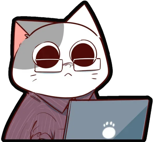 🐈 Стикер «Kucing Nyangami» для Telegram
