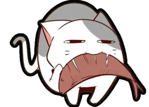 🐈 Стикер «Kucing Nyangami» для Telegram