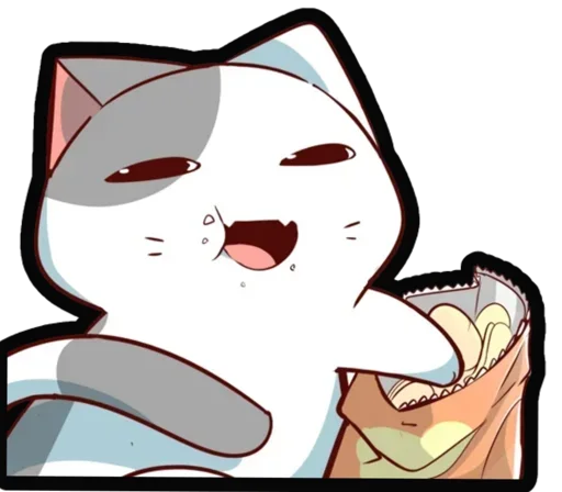 🐈 Стикер «Kucing Nyangami» для Telegram