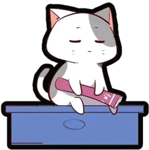😍 Стикер «Kucing Nyangami» для Telegram