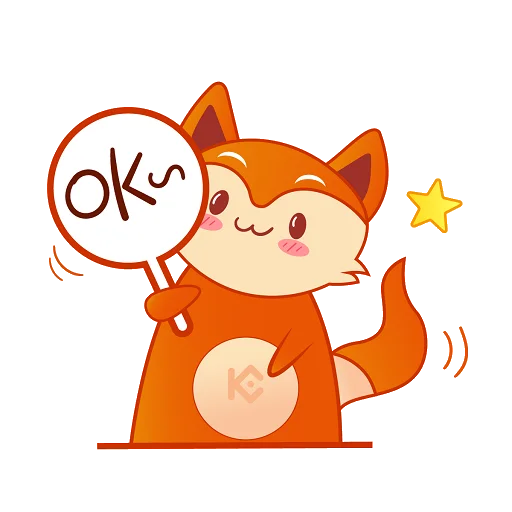 Стикерпак New KuCoin KuFox для Telegram