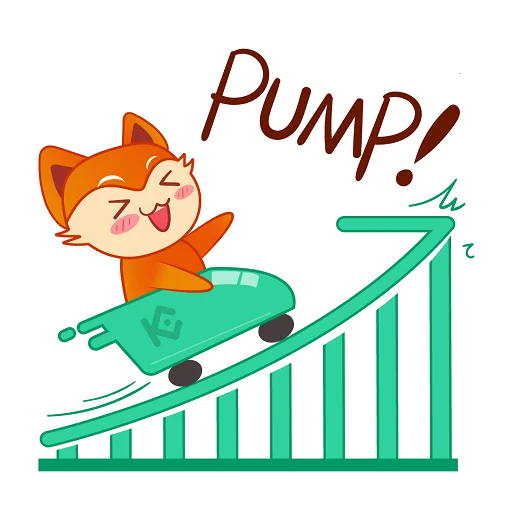 😆 Стикер «New KuCoin KuFox» для Telegram