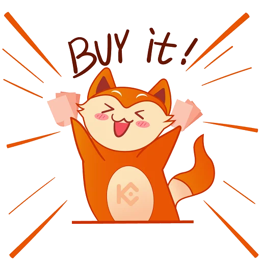 🤑 Стикер «New KuCoin KuFox» для Telegram