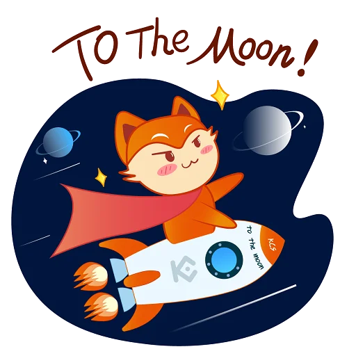 🚀 Стикер «New KuCoin KuFox» для Telegram