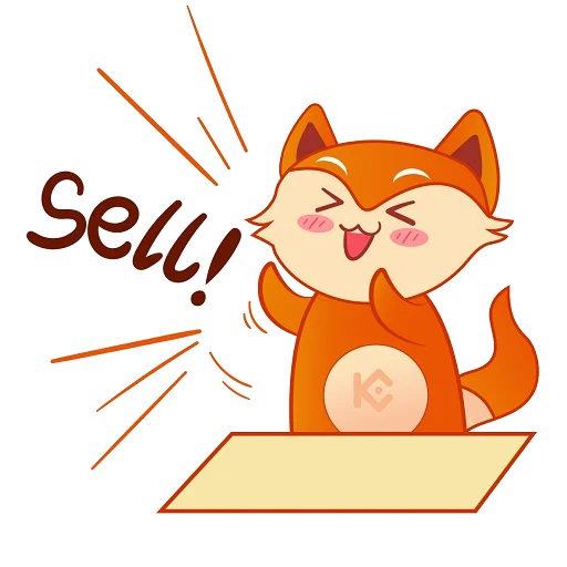 😆 Стикер «New KuCoin KuFox» для Telegram