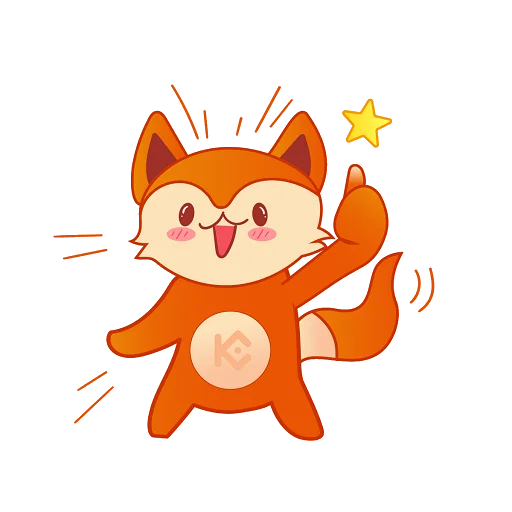 👍 Стикер «New KuCoin KuFox» для Telegram