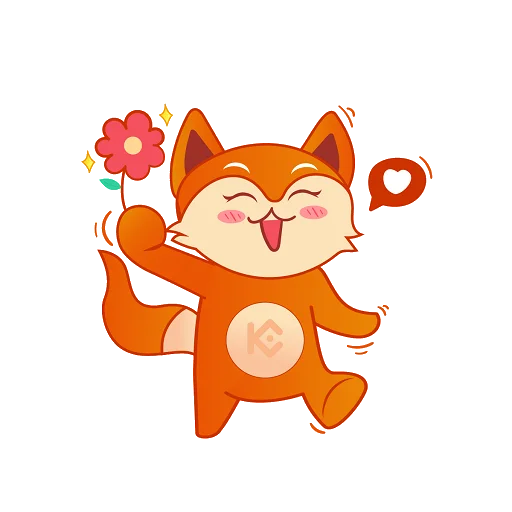 🥰 Стикер «New KuCoin KuFox» для Telegram