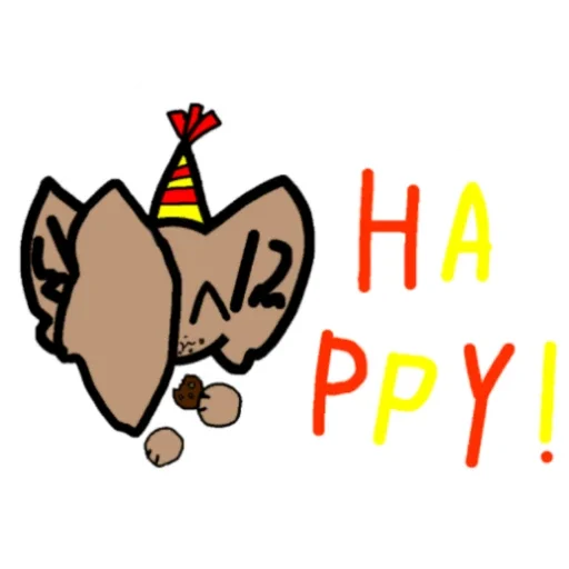 🥳 Стикер «Куди» для Telegram