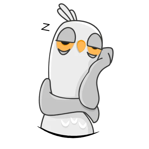 😴 Стикер «kukukha» для Telegram