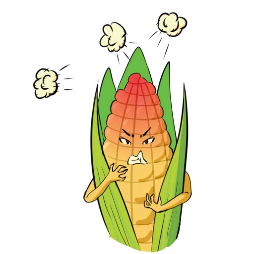 😡 Стикер «Кукуруза» для Telegram