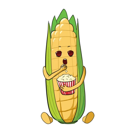 🍿 Стикер «Кукуруза» для Telegram