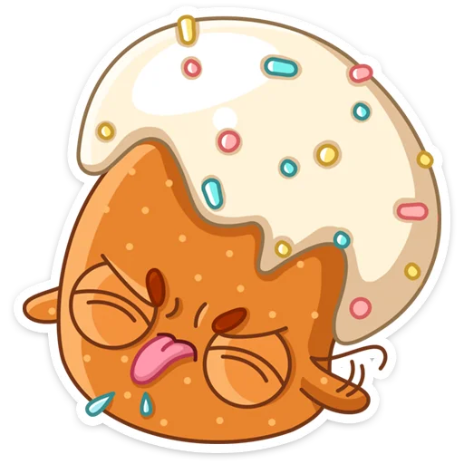 😝 Стикер «Кулич Кузя» для Telegram