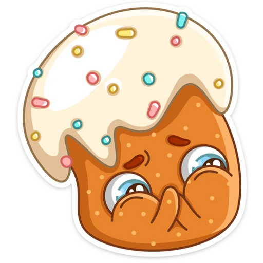 🤢 Стикер «Кулич Кузя» для Telegram
