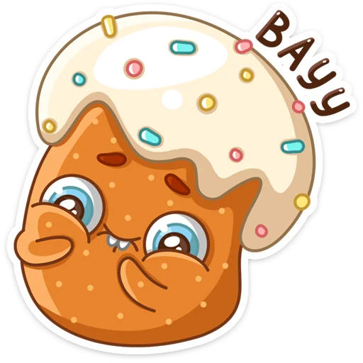 😀 Стикер «Кулич Кузя» для Telegram