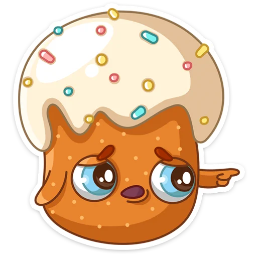 😌 Стикер «Кулич Кузя» для Telegram