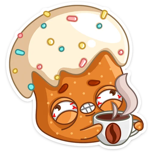😆 Стикер «Кулич Кузя» для Telegram