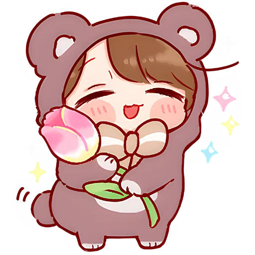 🌷 Стикер «Кума чан» для Telegram