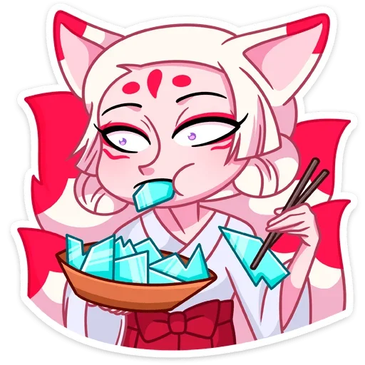 🍴 Стикер «Жрица Кумико» для Telegram