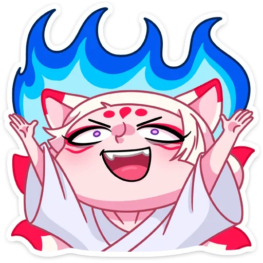 😈 Стикер «Жрица Кумико» для Telegram