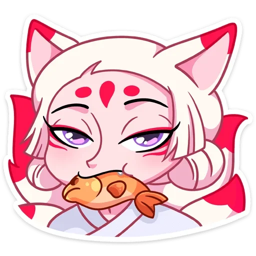 🐠 Стикер «Жрица Кумико» для Telegram